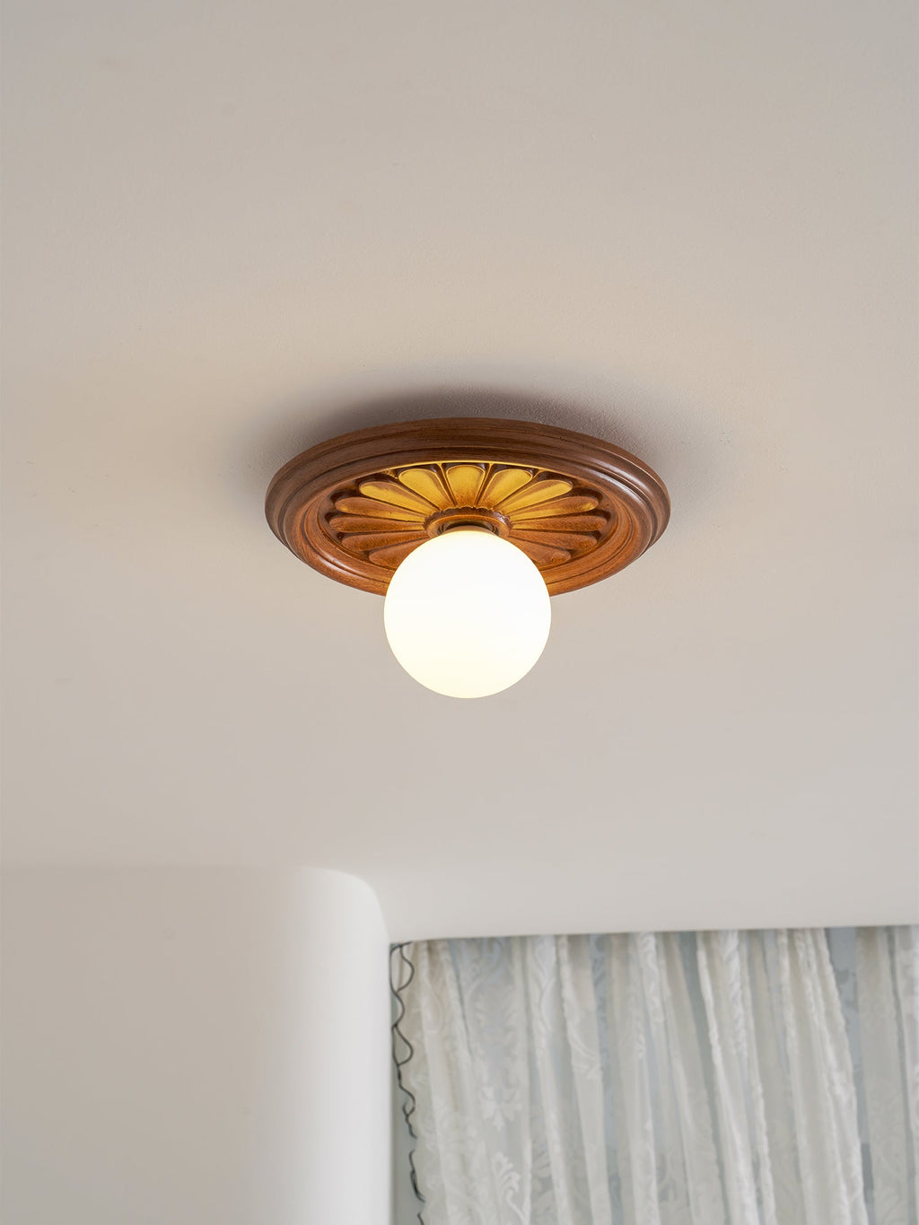 Rosette Orb Flush Mount | Ormexis