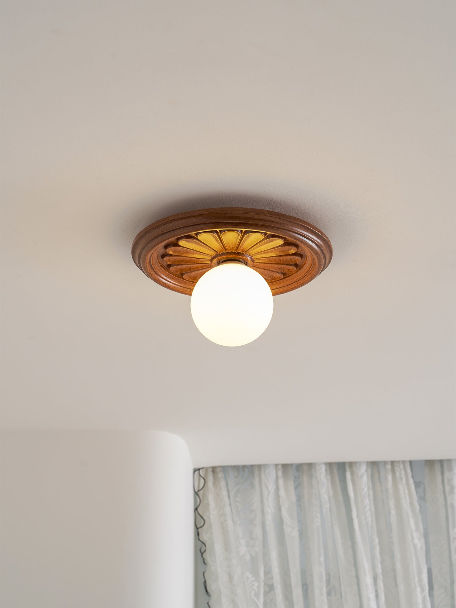 Rosette Orb Flush Mount | Ormexis