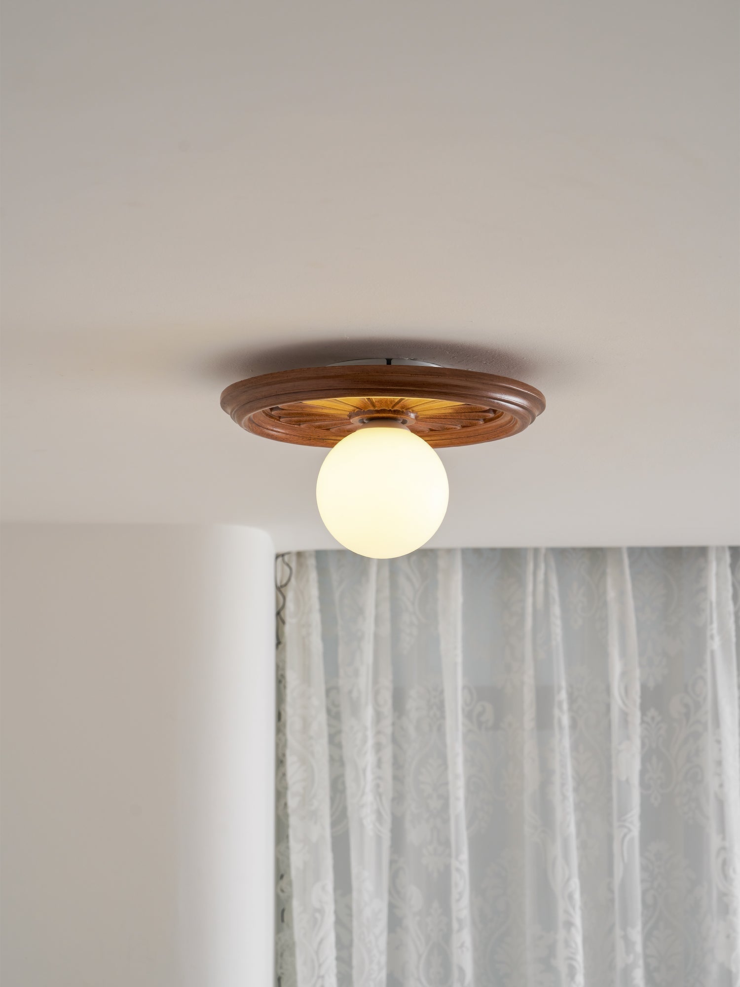 Rosette Orb Flush Mount | Ormexis