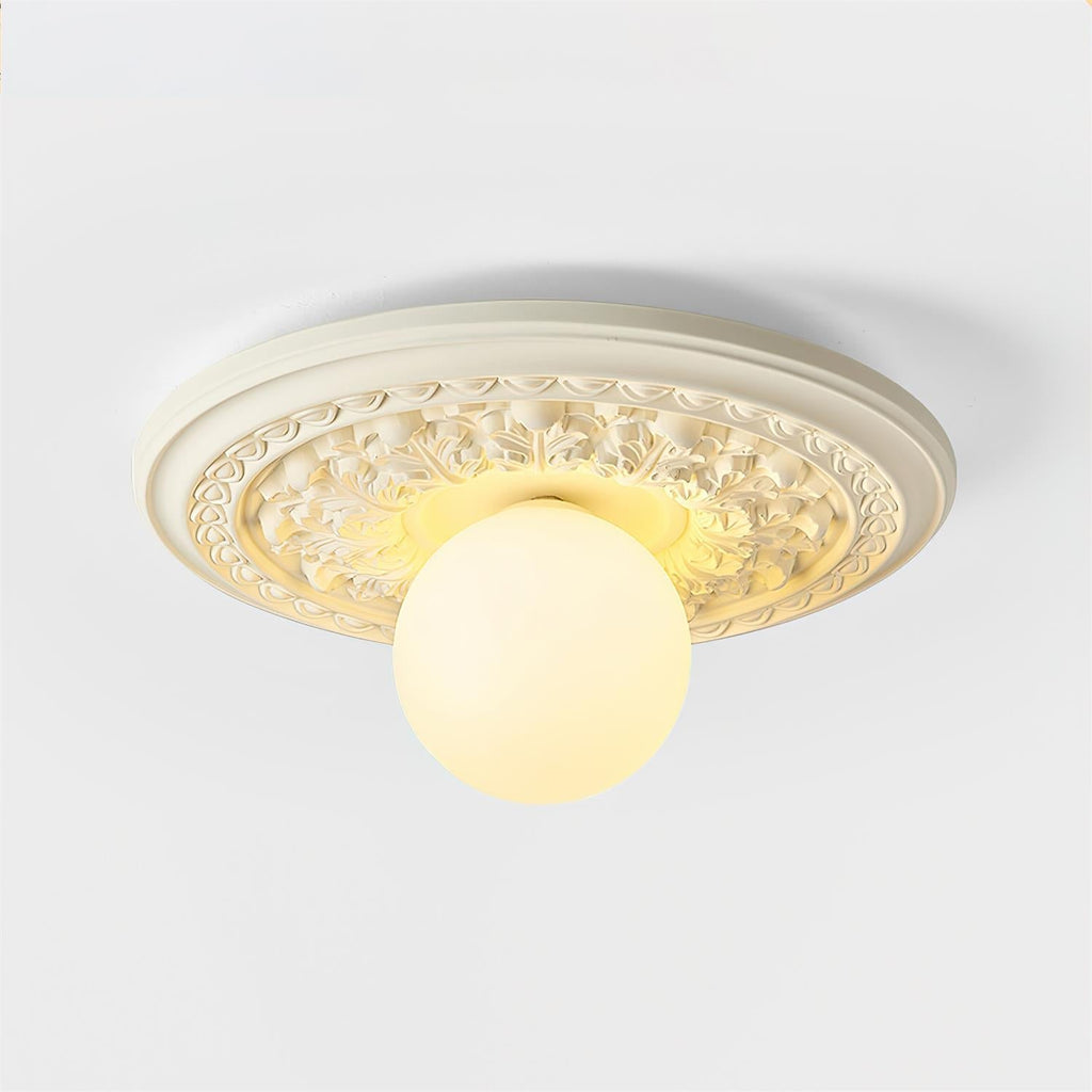 Rosette Orb Flush Mount | Ormexis