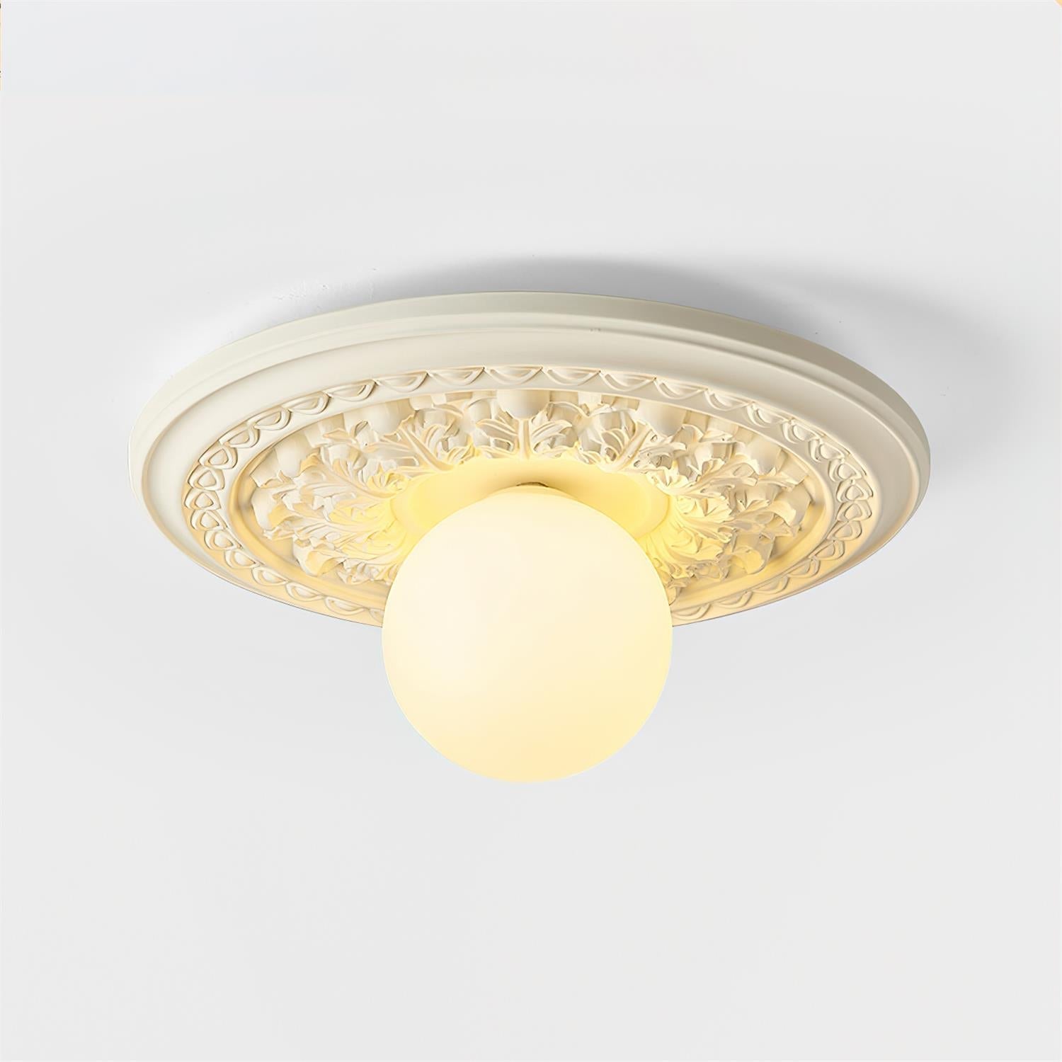 Rosette Orb Flush Mount | Ormexis