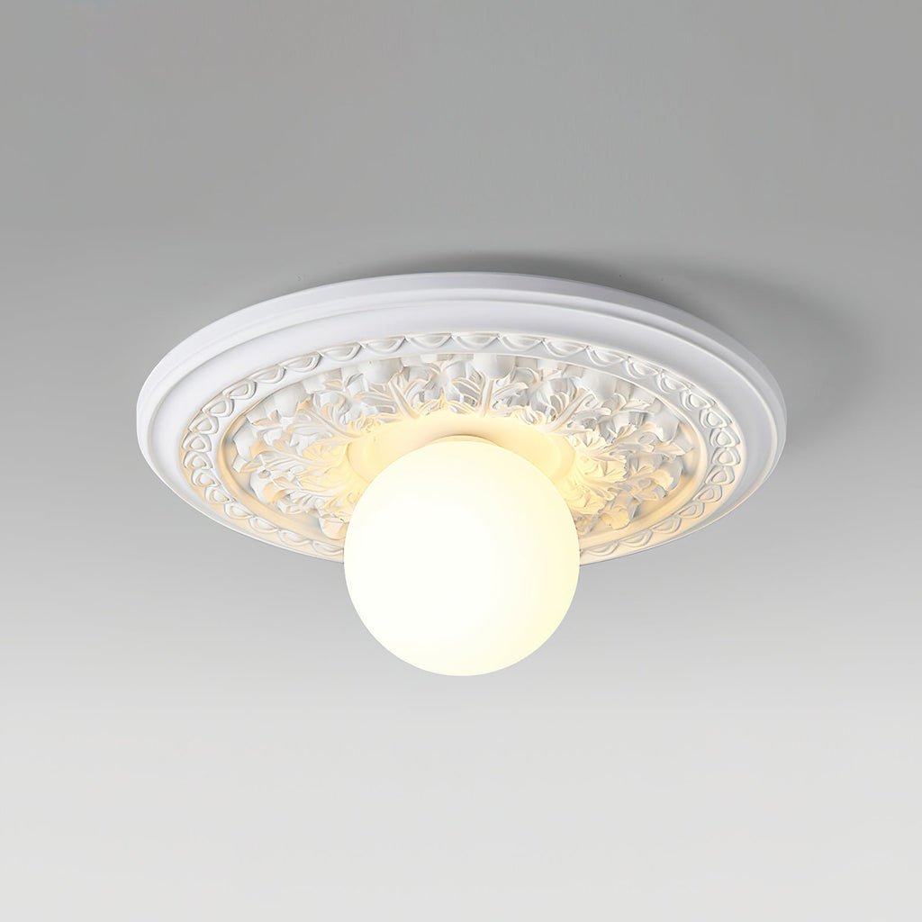 Rosette Orb Flush Mount | Ormexis