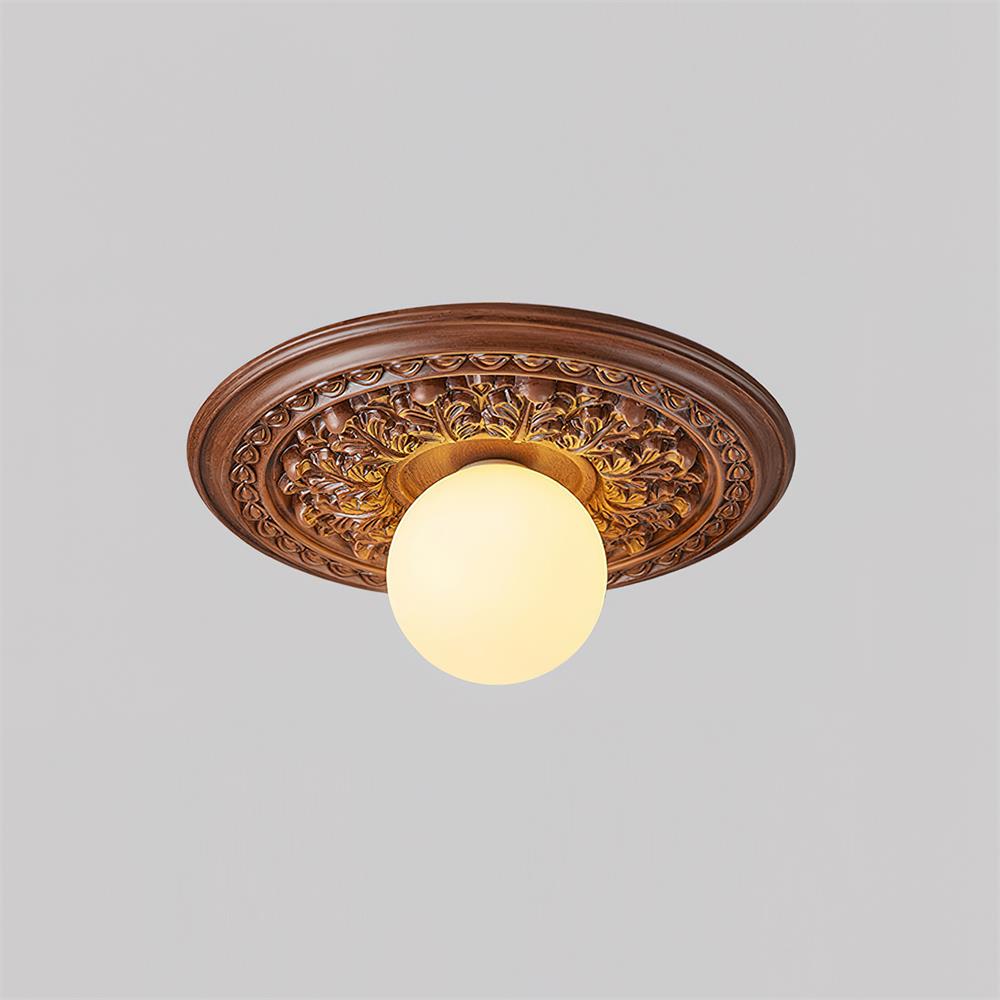 Rosette Orb Flush Mount | Ormexis