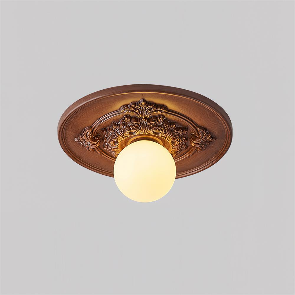 Rosette Orb Flush Mount | Ormexis