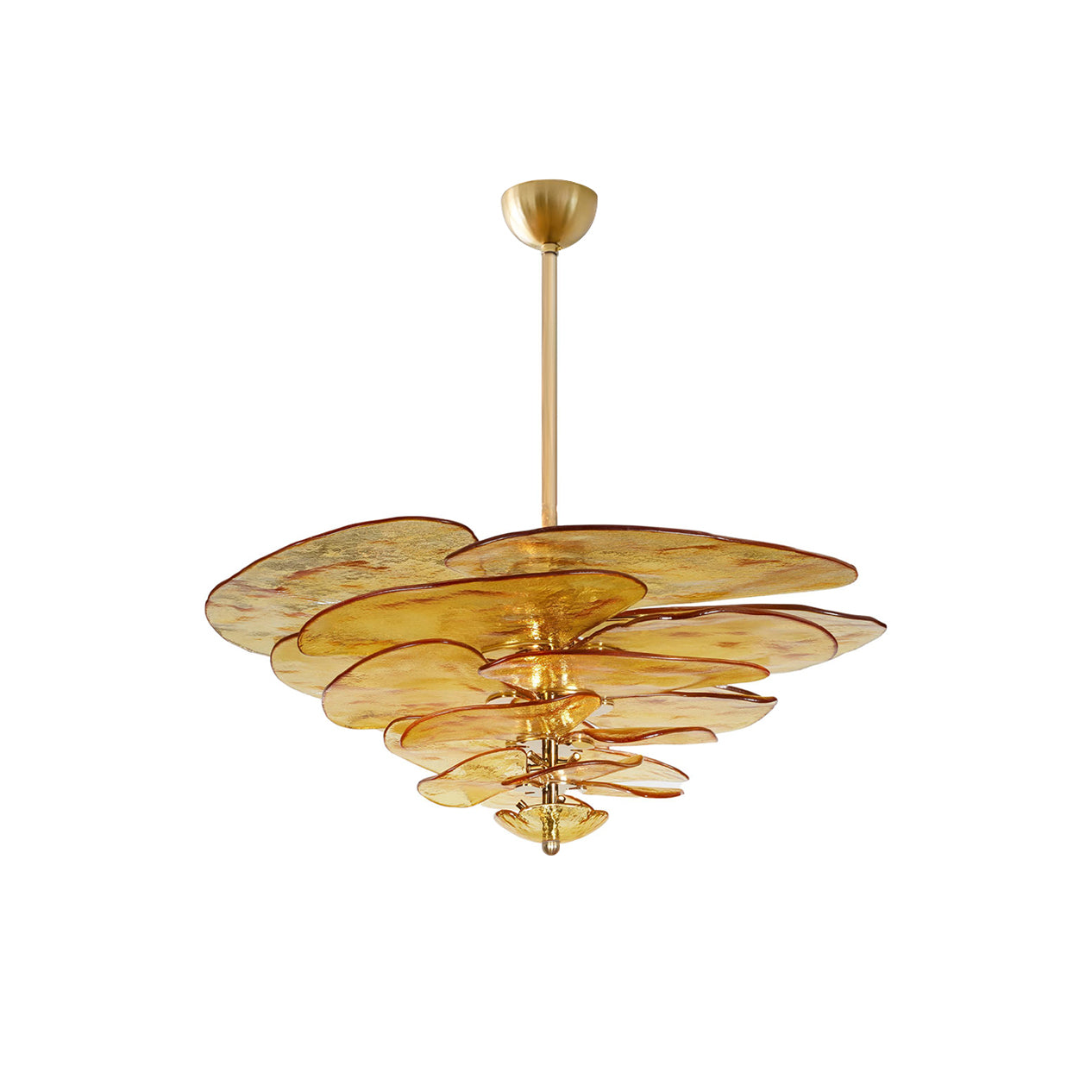 Corolla Tiered Glass Petal Chandelier | Ormexis