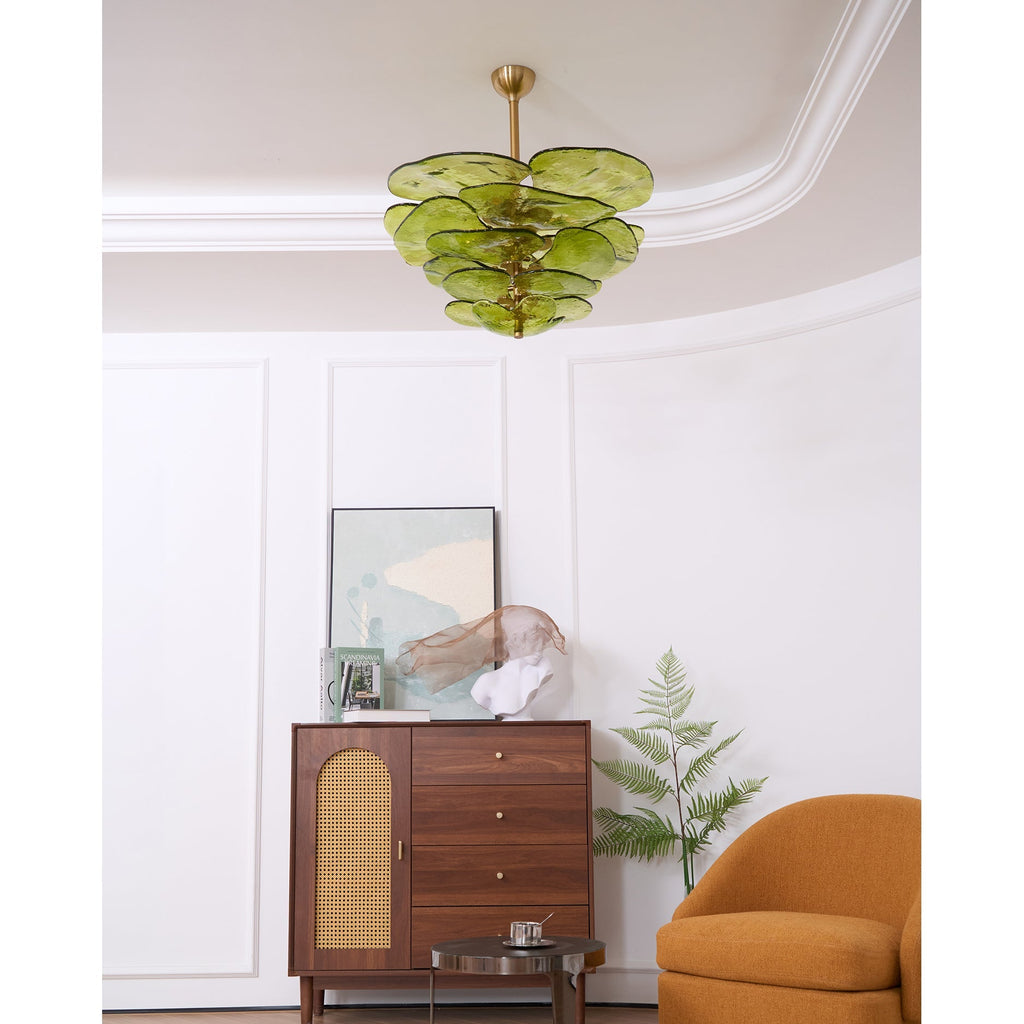 Corolla Tiered Glass Petal Chandelier | Ormexis