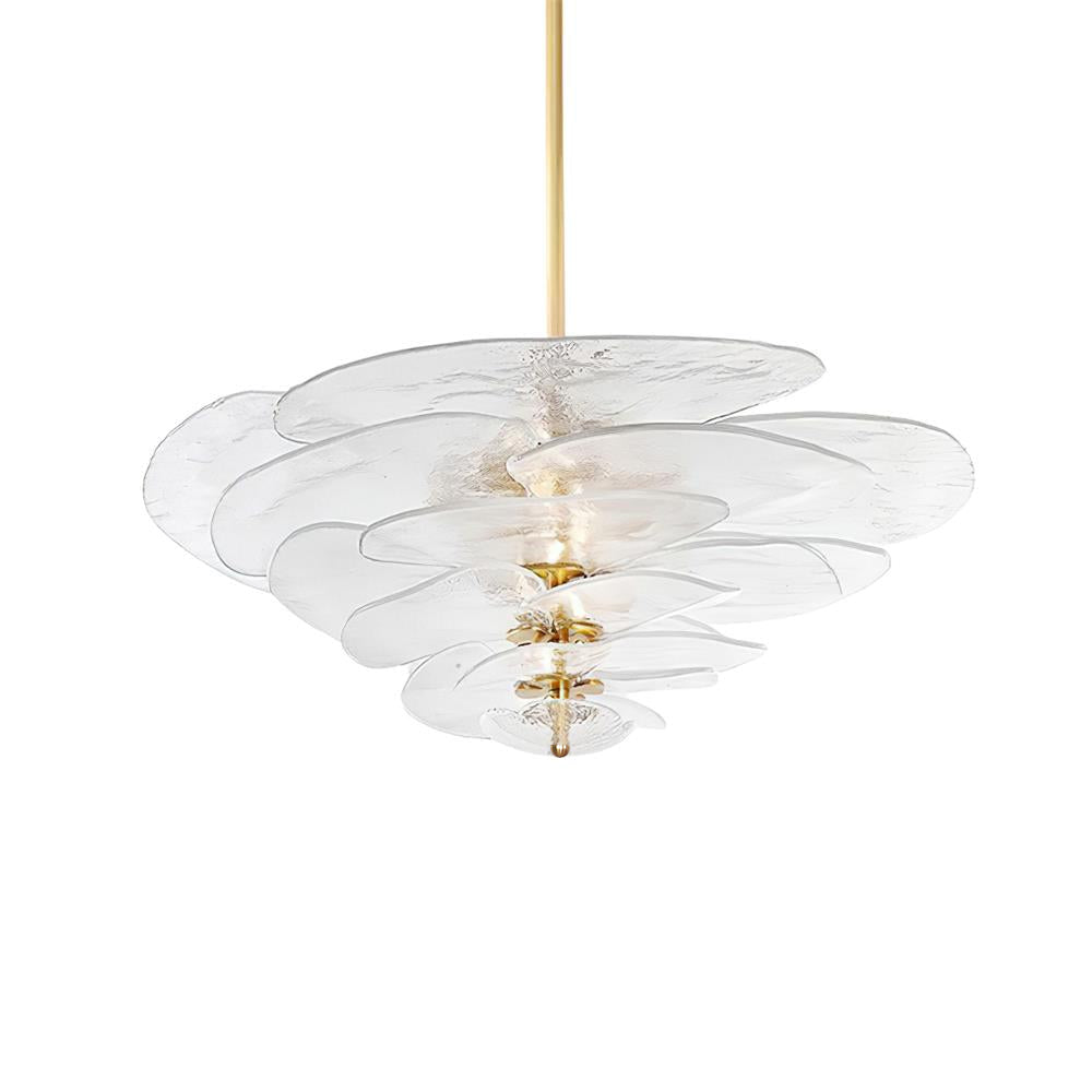 Corolla Tiered Glass Petal Chandelier | Ormexis