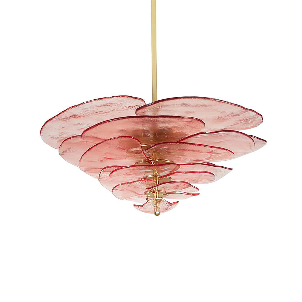Corolla Tiered Glass Petal Chandelier | Ormexis