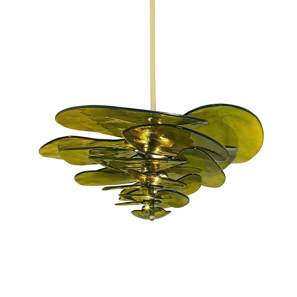 Corolla Tiered Glass Petal Chandelier | Ormexis