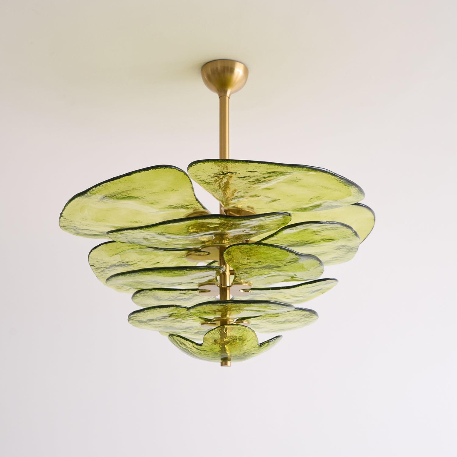 Corolla Tiered Glass Petal Chandelier | Ormexis