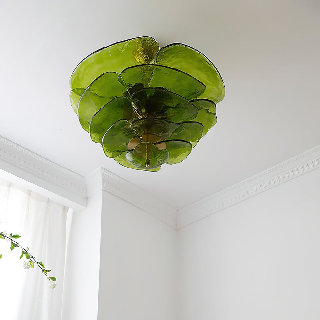 Corolla Tiered Glass Petal Chandelier | Ormexis