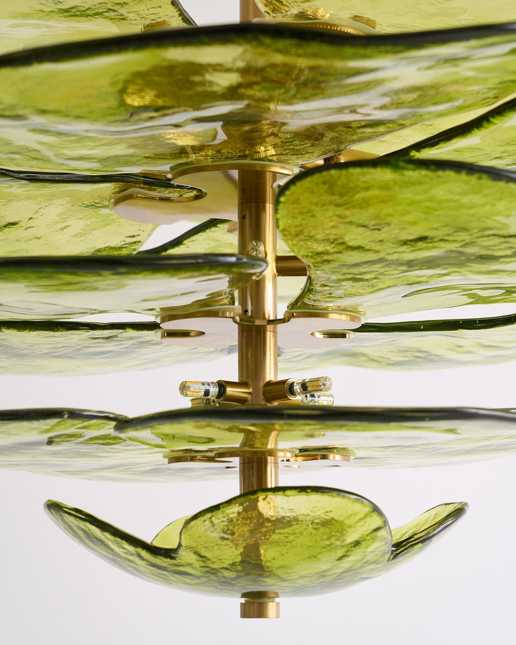 Corolla Tiered Glass Petal Chandelier | Ormexis