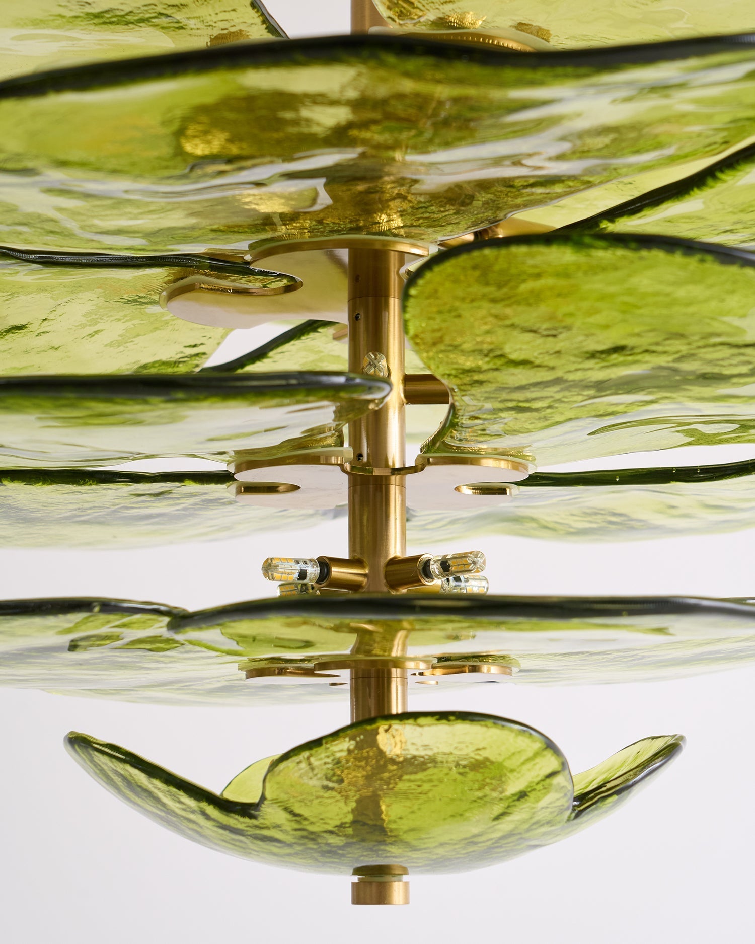 Corolla Tiered Glass Petal Chandelier | Ormexis
