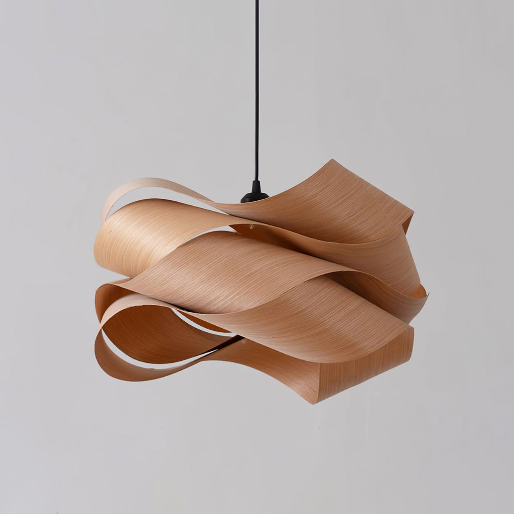 Lámpara Colgante Elara de Madera para Ambiente y Estilo en Comedor