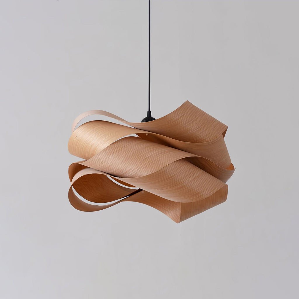 Lámpara Colgante Elara de Madera para Ambiente y Estilo en Comedor