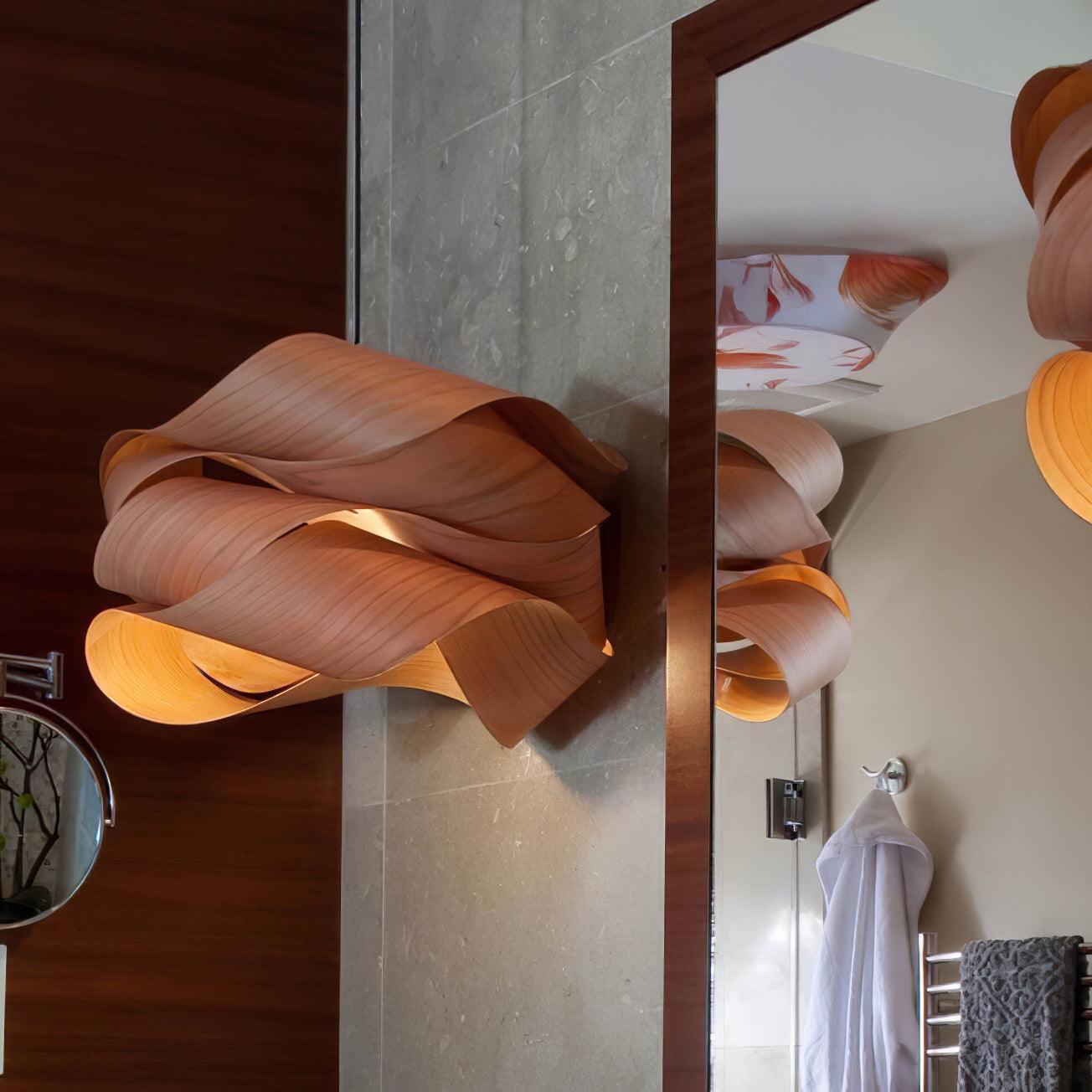 Lámpara Colgante Elara de Madera para Ambiente y Estilo en Comedor