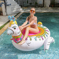 Llama Pool Inflatable With Cozy Built-In Seating For Relaxation