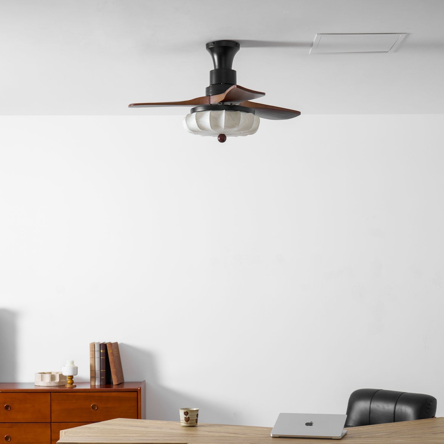 Lampa sufitowa z wentylatorem Lotus | Ormexis