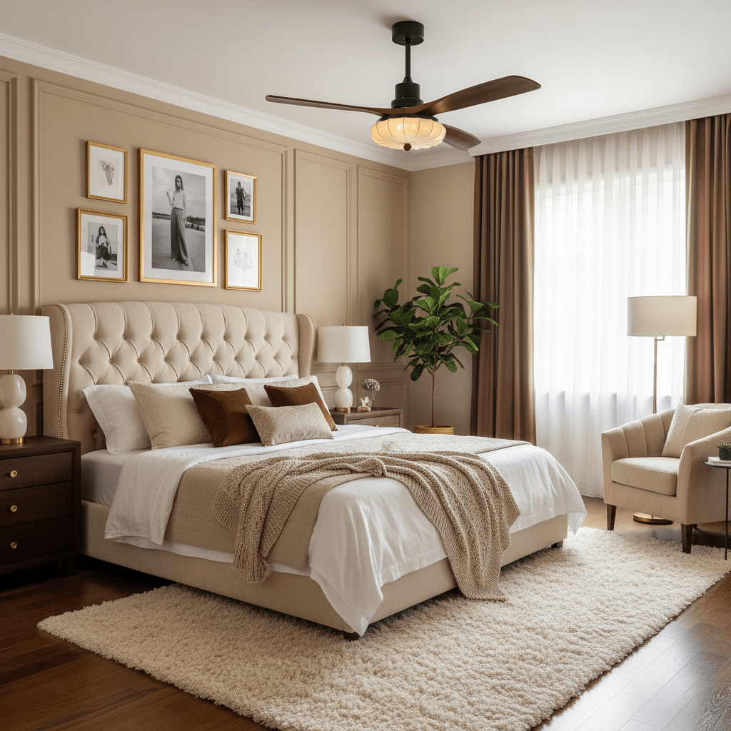 Lampa sufitowa z wentylatorem Lotus | Ormexis
