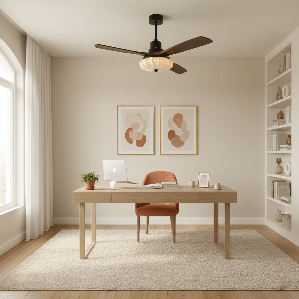 Lampa sufitowa z wentylatorem Lotus | Ormexis