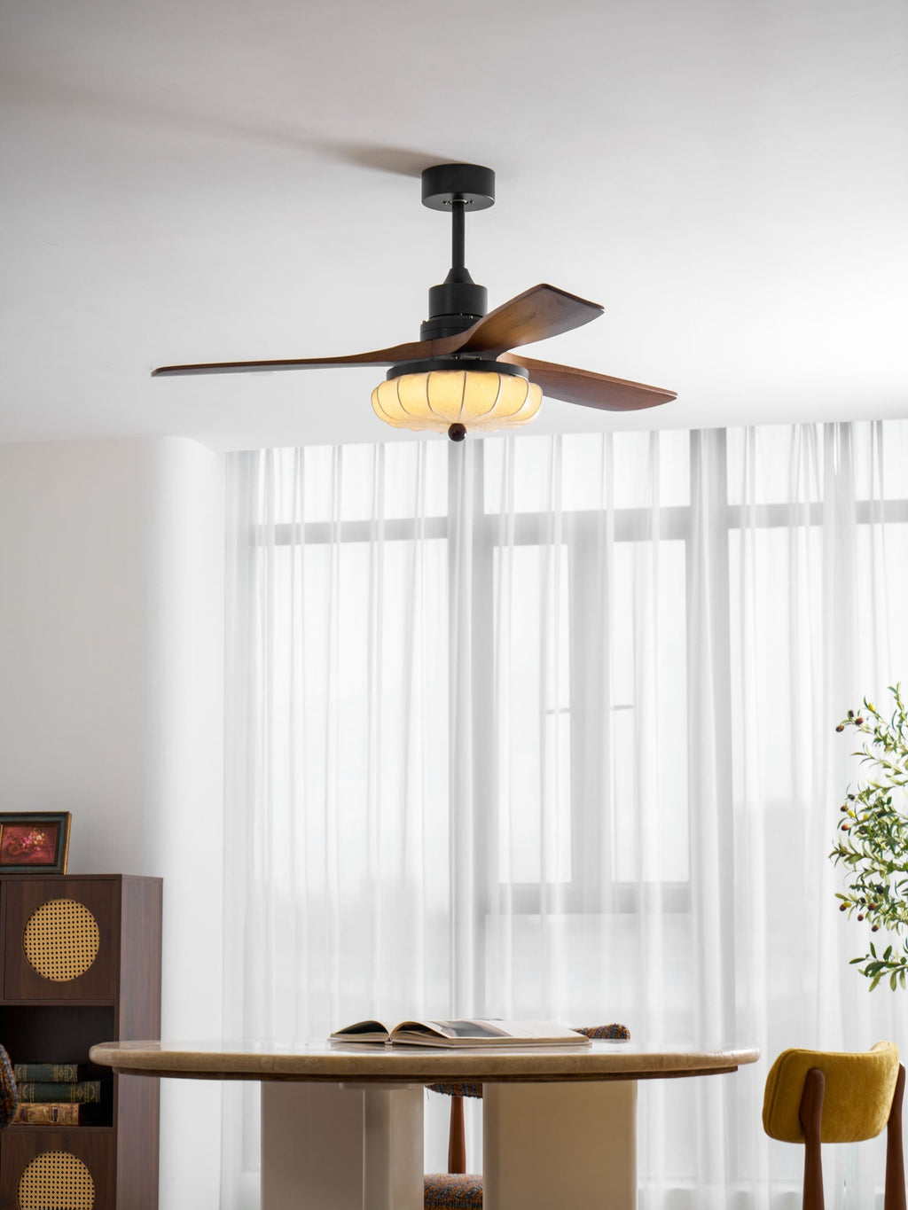 Lampa sufitowa z wentylatorem Lotus | Ormexis