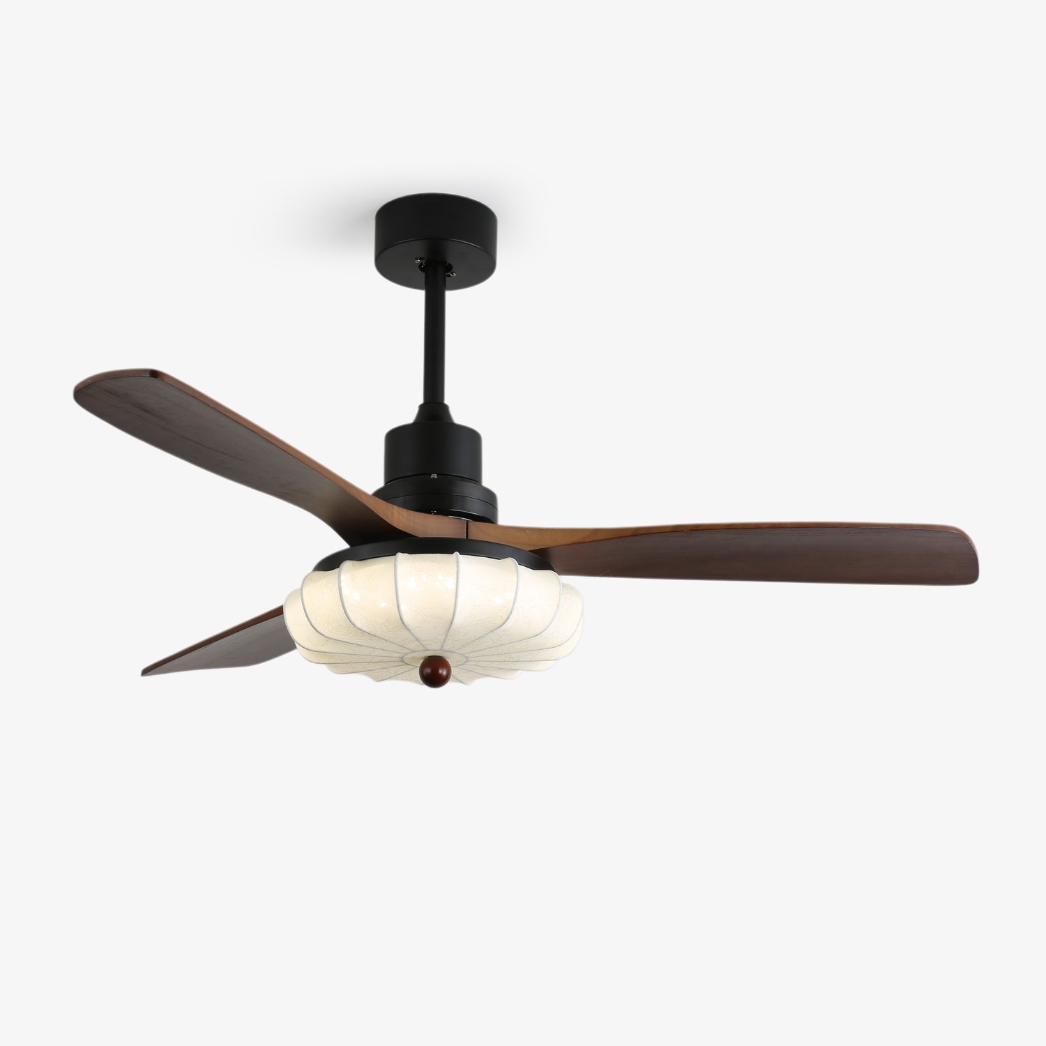 Fluted Glass Ceiling Fan Light | Ormexis