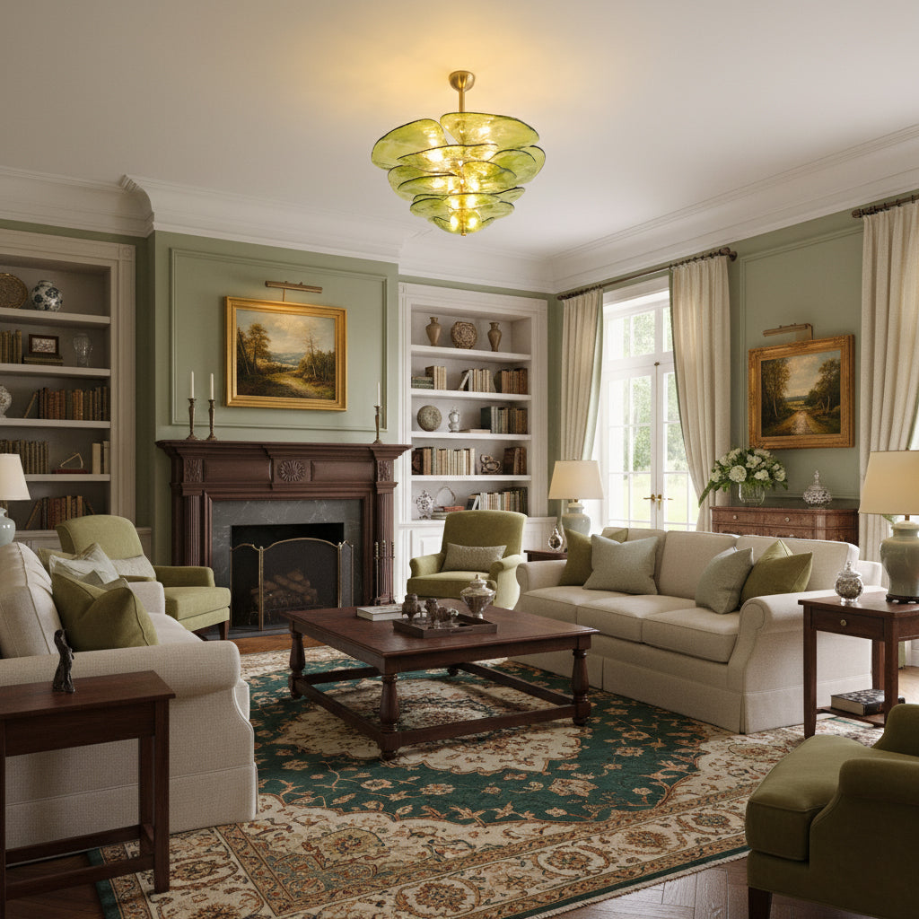 Corolla Tiered Glass Petal Chandelier | Ormexis