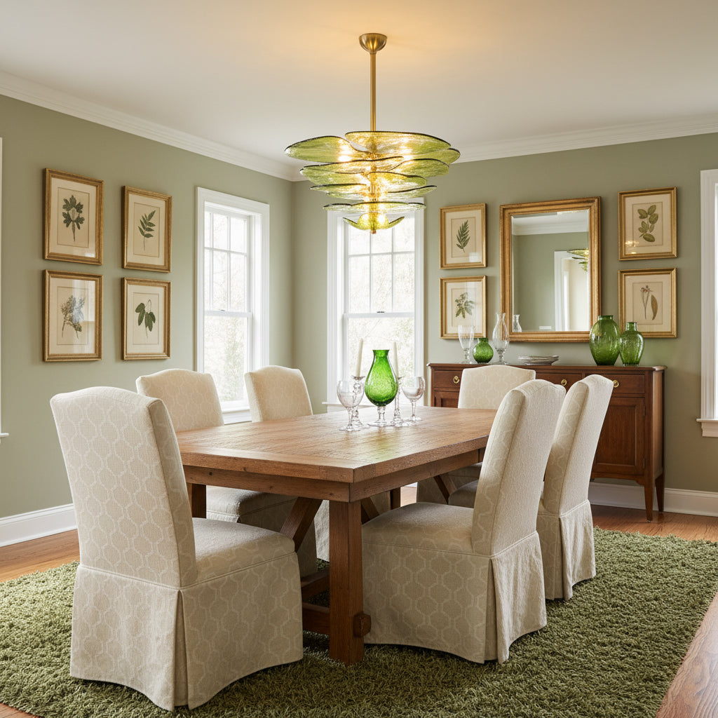 Corolla Tiered Glass Petal Chandelier | Ormexis
