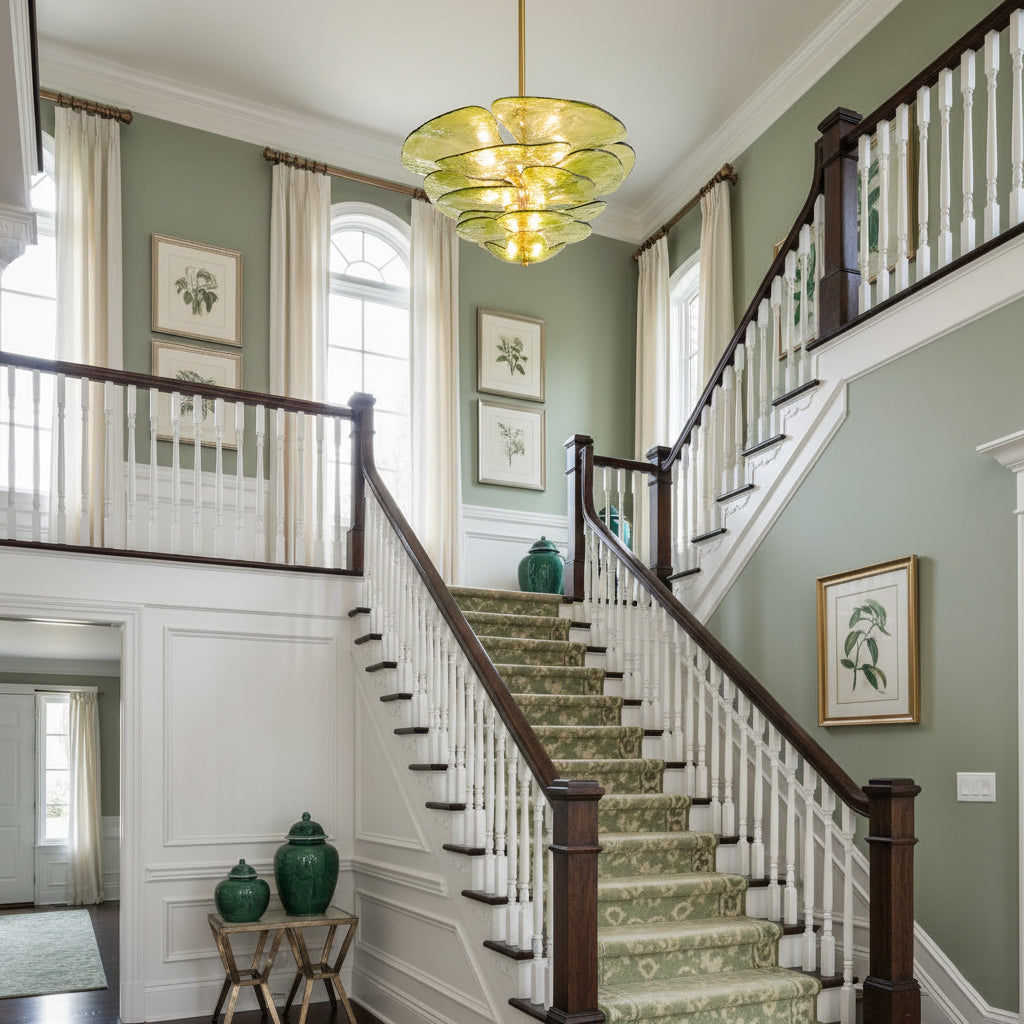 Corolla Tiered Glass Petal Chandelier | Ormexis