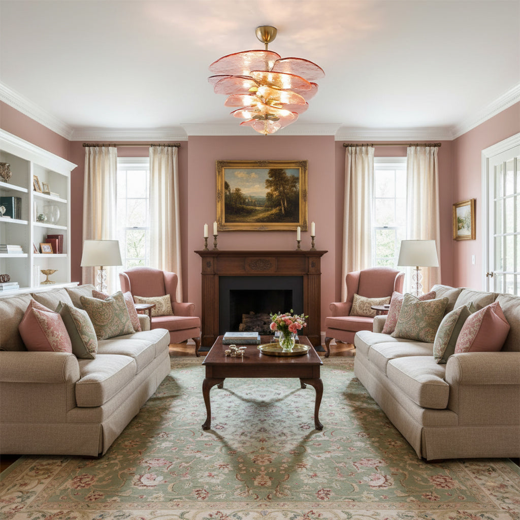 Corolla Tiered Glass Petal Chandelier | Ormexis