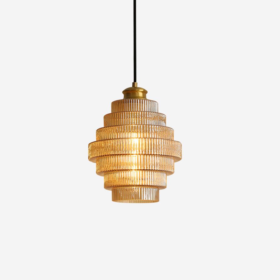 Vintage Tiered Glass Pendant Lamp | Ormexis