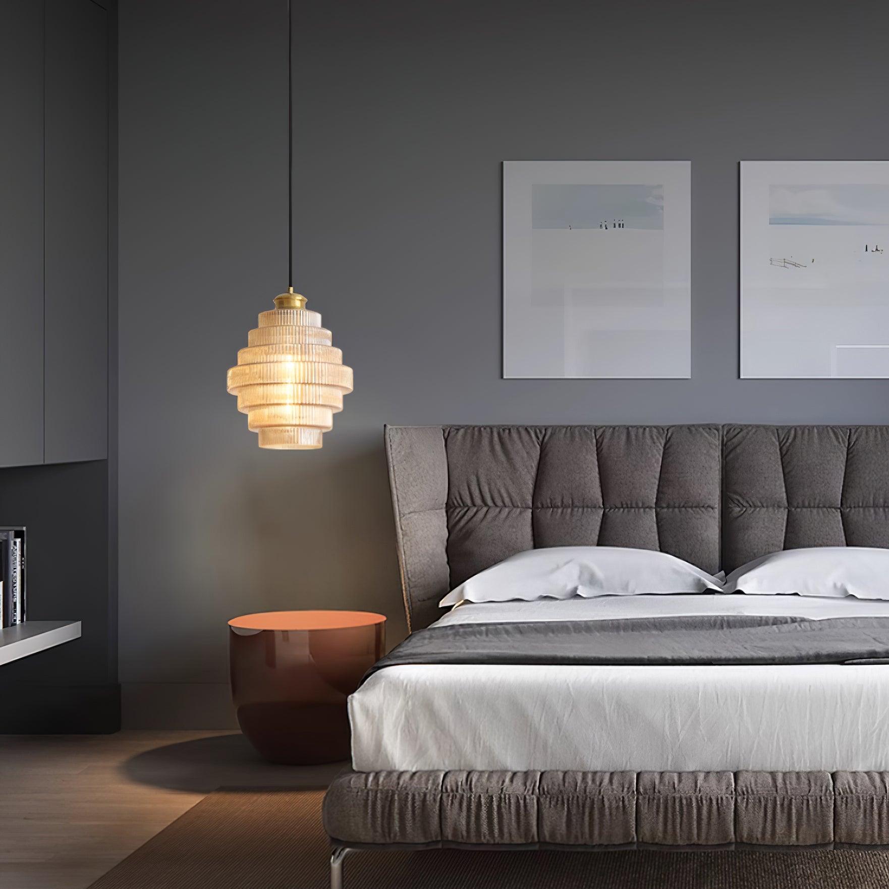 Vintage Tiered Glass Pendant Lamp | Ormexis