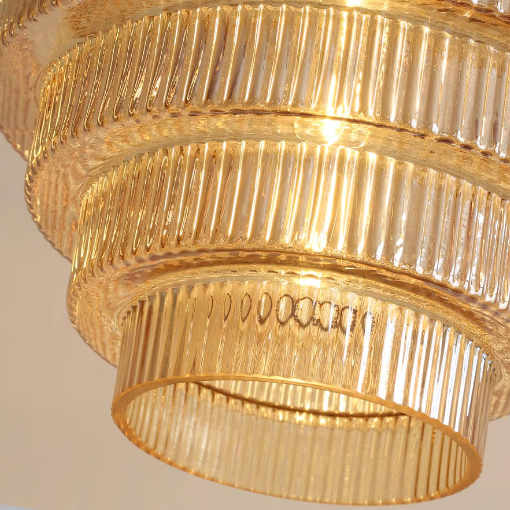 Vintage Tiered Glass Pendant Lamp | Ormexis