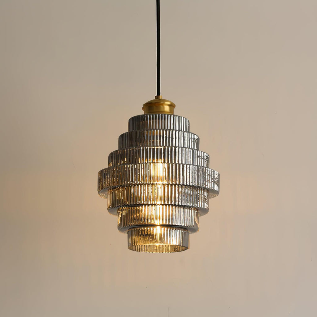 Vintage Tiered Glass Pendant Lamp | Ormexis