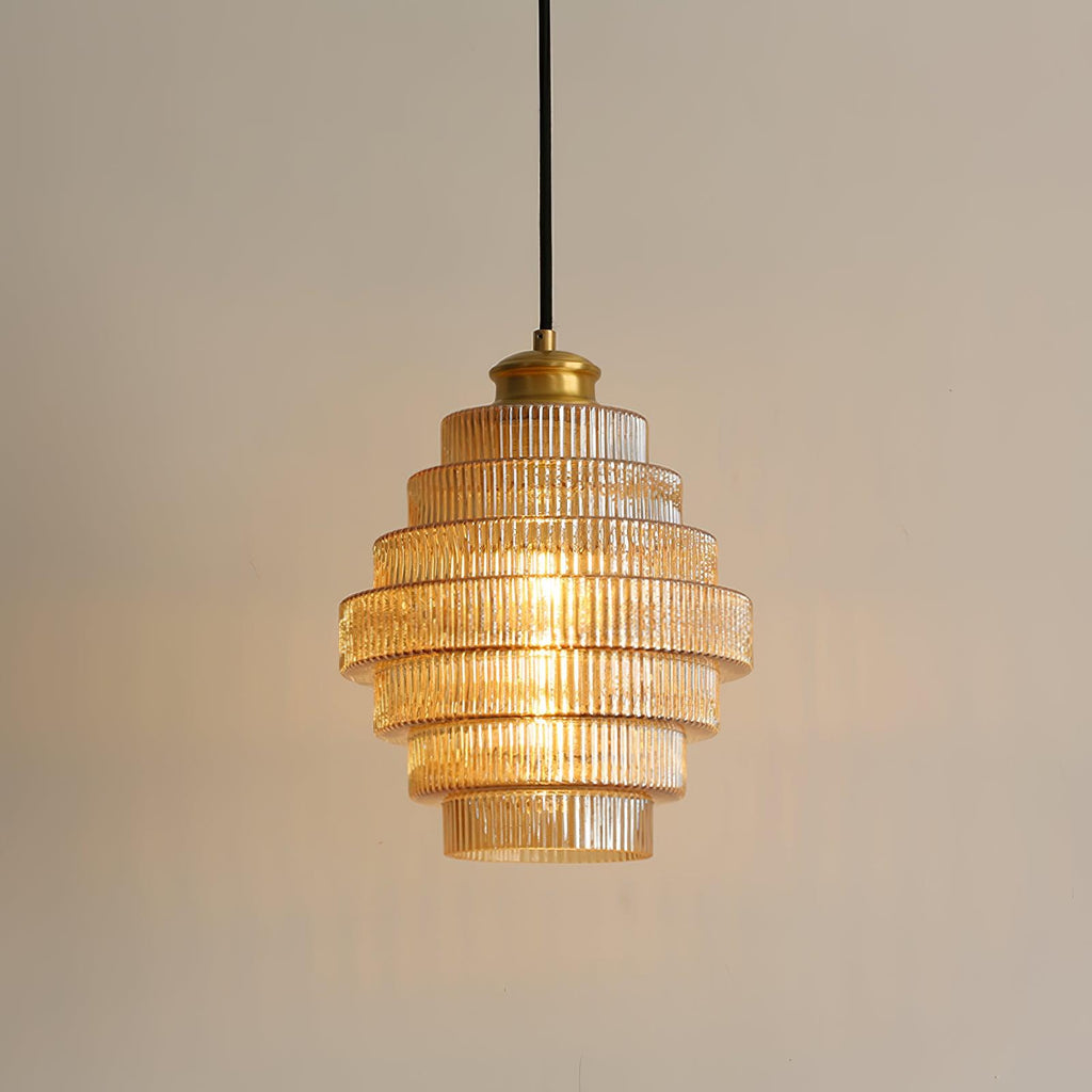 Vintage Tiered Glass Pendant Lamp | Ormexis