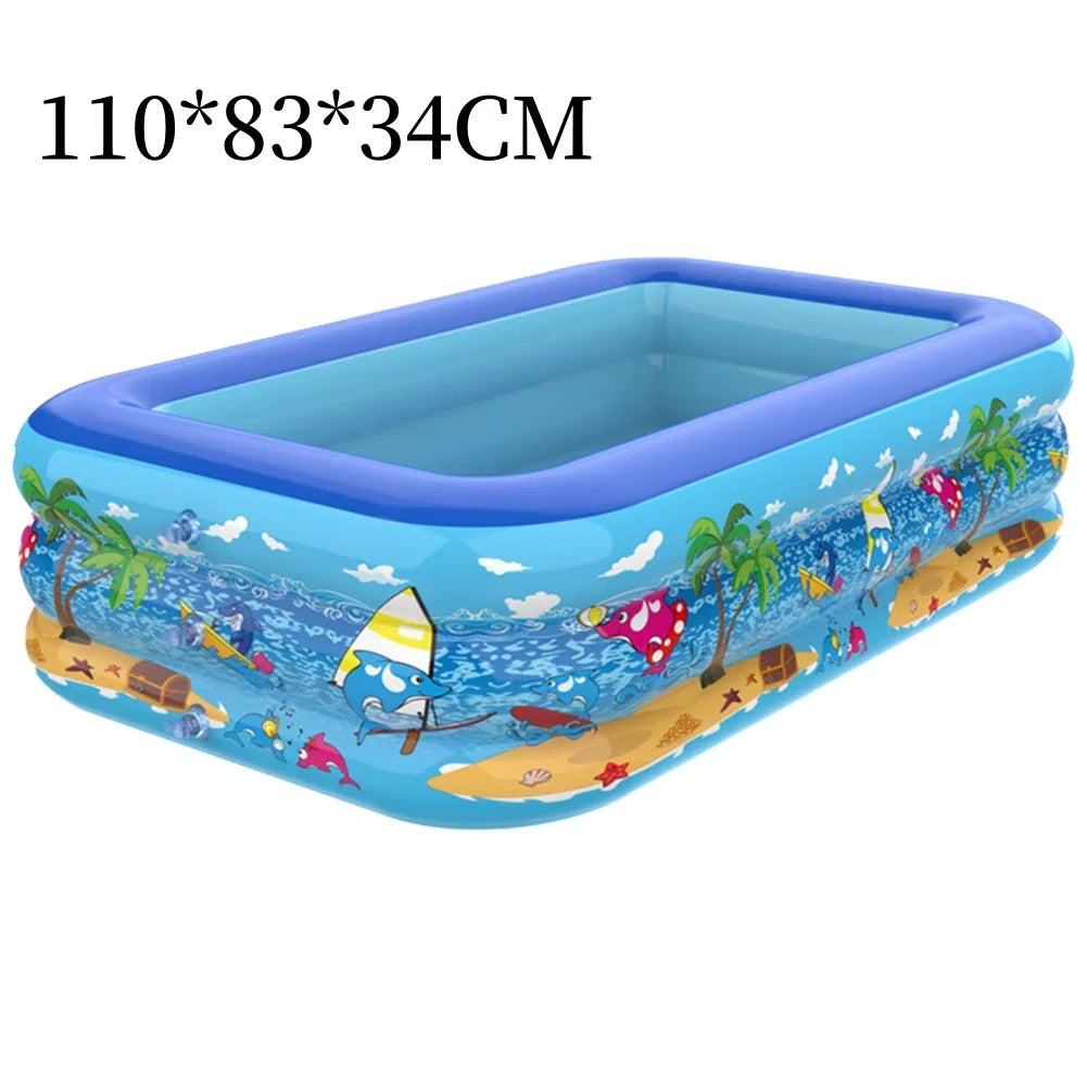 Luftolino Cartoon-Design Planschbecken für Kinder, langlebiges PVC