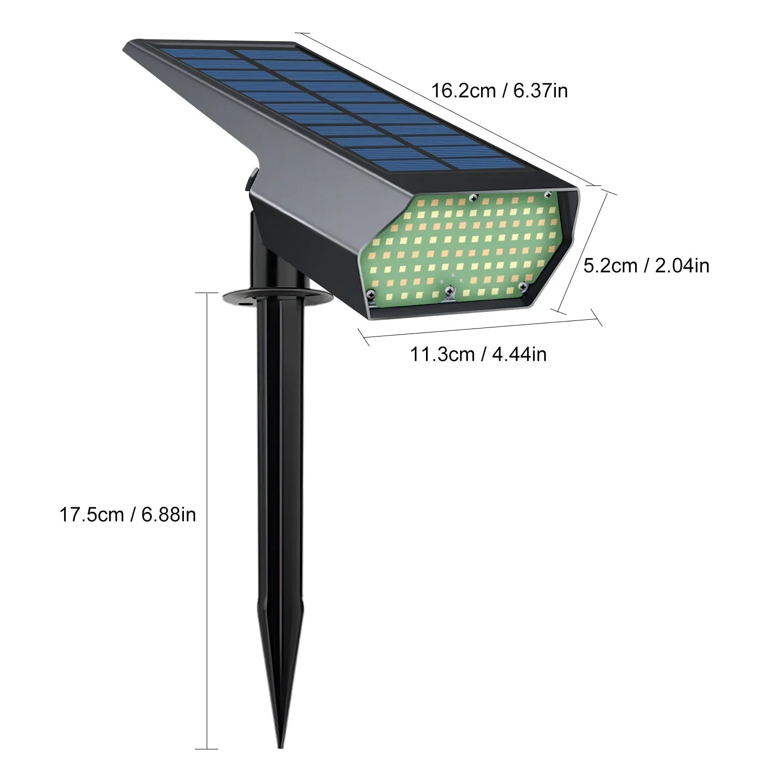 LumiYard Solar Spotlight Outdoors Dual Color Temperature Weatherproof Lighting