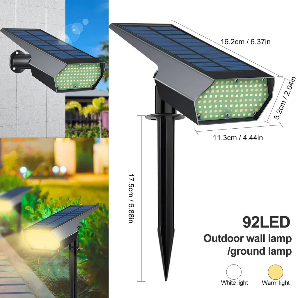 LumiYard Solar Spotlight Outdoors Dual Color Temperature Weatherproof Lighting