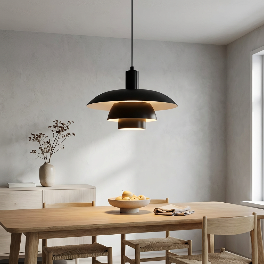 Lampa sufitowa Luminara w stylu retro UFO do kuchni lub salonu