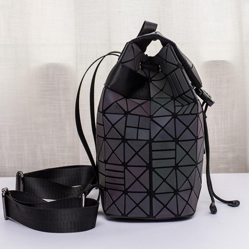 Luminous Geometric Travel Backpack With Color-Shift Design For Daily Use