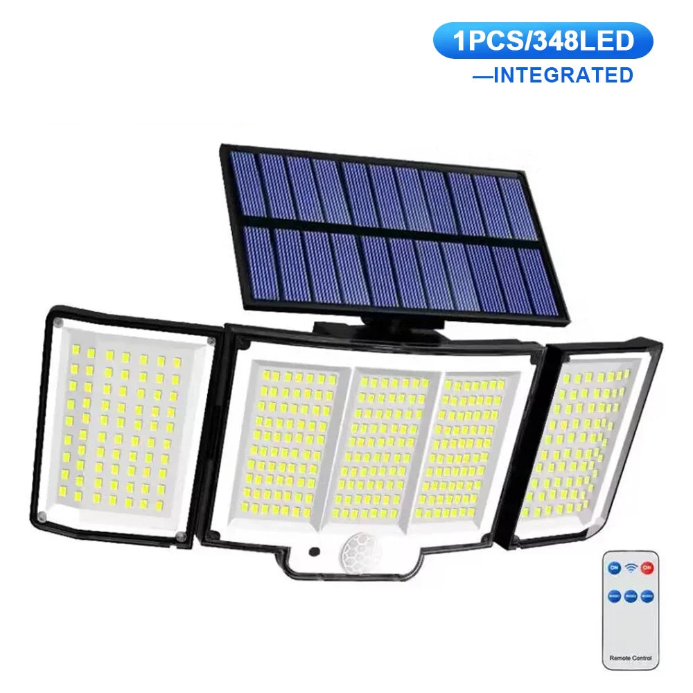 Luci da parete solari LumoGuard per esterni con sensore di movimento e tre modalità, impermeabili IP65