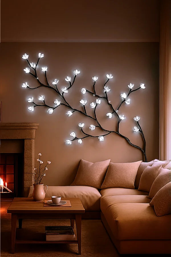 Lunawisp Blooming Vine Lights For Wall Decor Soft Glow Ambiance