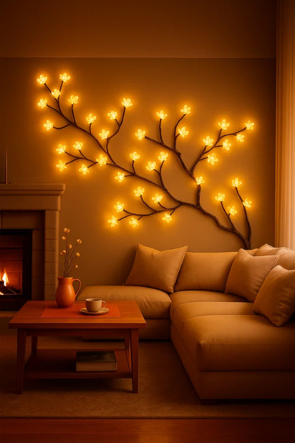 Lunawisp Blooming Vine Lights For Wall Decor Soft Glow Ambiance