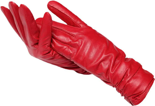 LuxLeather-uldforede læderhandsker til kvinder – varme og stil | ormexis