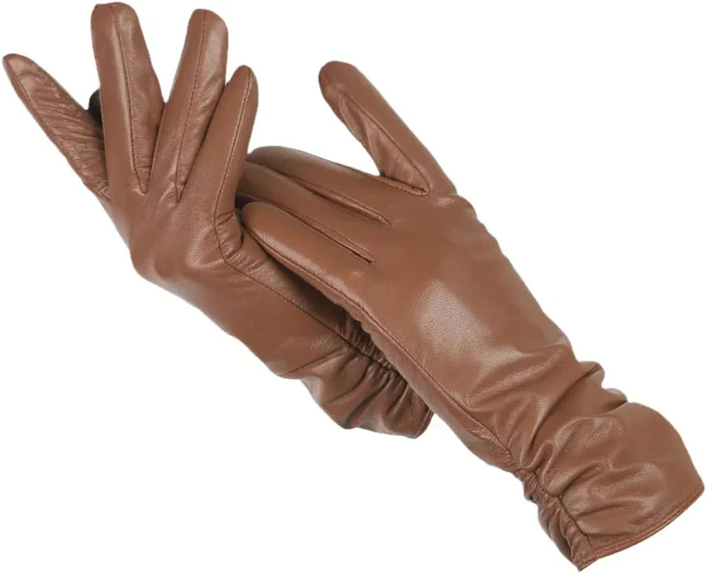 Dámské rukavice LuxLeather z kůže s vlněnou podšívkou pro teplo a styl