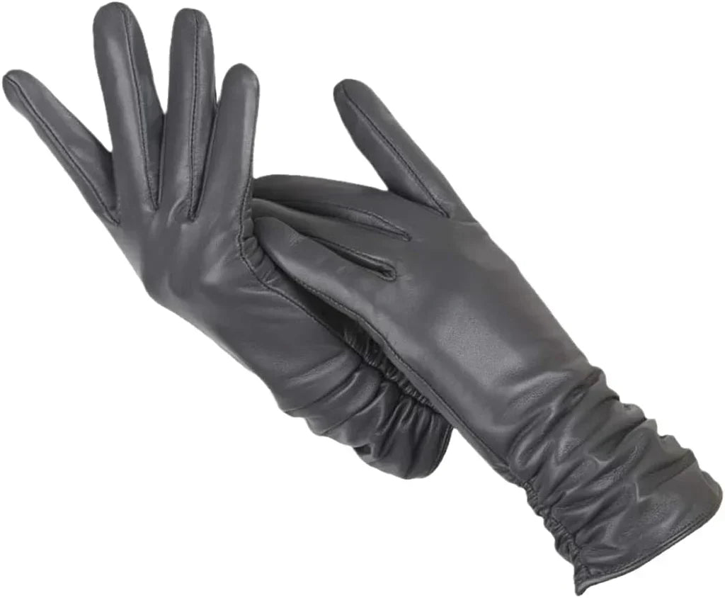 Dámské rukavice LuxLeather z kůže s vlněnou podšívkou pro teplo a styl