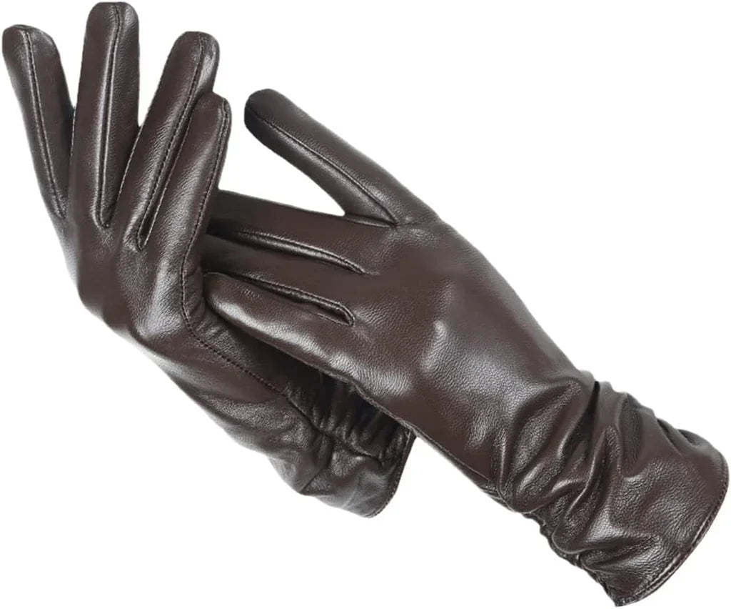 Dámské rukavice LuxLeather z kůže s vlněnou podšívkou pro teplo a styl