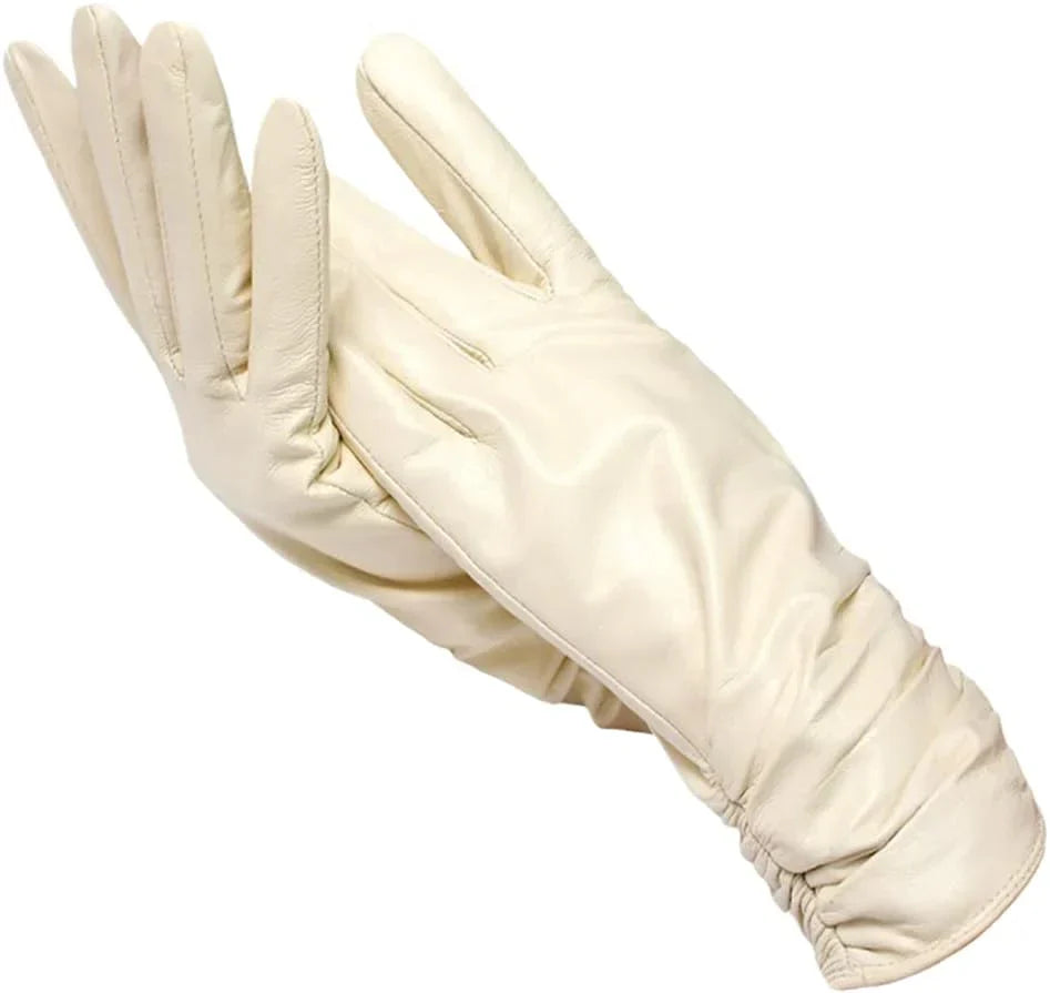 Dámské rukavice LuxLeather z kůže s vlněnou podšívkou pro teplo a styl
