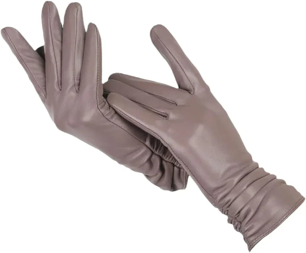 Dámské rukavice LuxLeather z kůže s vlněnou podšívkou pro teplo a styl