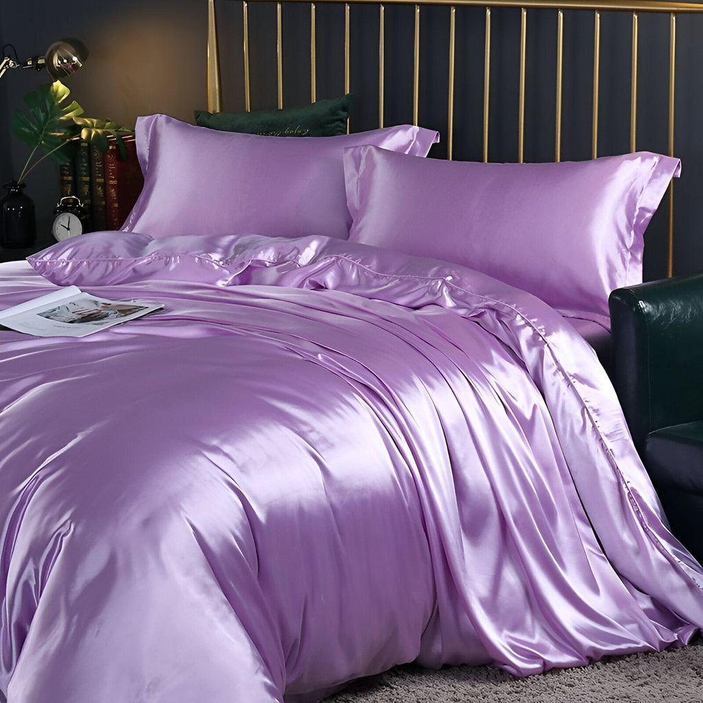 Housse de couette en soie avec confort rafraîchissant pour un sommeil revitalisant